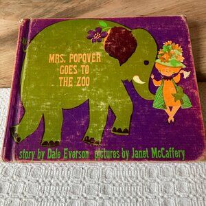 Mrs. Popover Goes to the Zoo, Dale Everson/Janet McCaffery, 1963 Ex-Librar